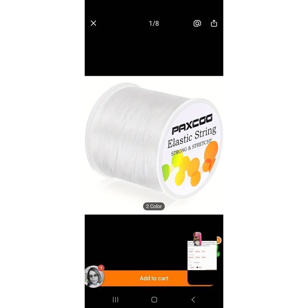 Clear Elastic beading string